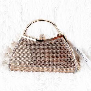 ALESSIA Clutch Rhinestone Embellished Bag NWT